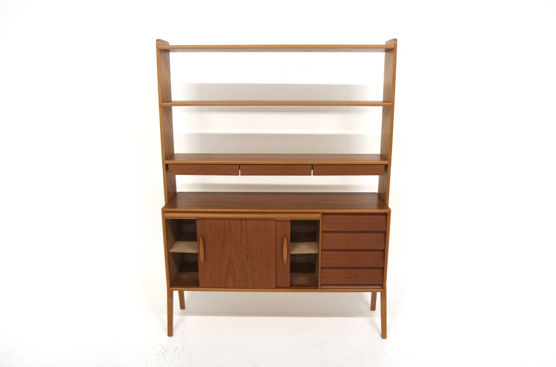 Scandinavian teak and oak secretary, Sweden, 1950