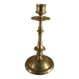Large brass torch candle holder