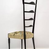 Pair of Chiavari Mid-Century Modern Italian High Back Chair