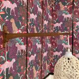 Large modular teak wall light, Scandinavian design 1960.