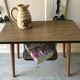 Two-plated formica side table