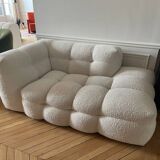 Ecru chaise longue sofa