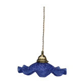 Hanging in blue glass paste