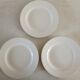 1 dish and 5 plates iron earth cream patina