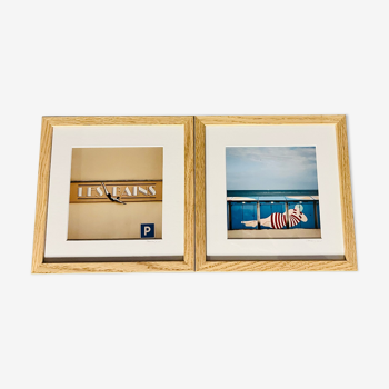 Set of two photographs (The baths and the bather)