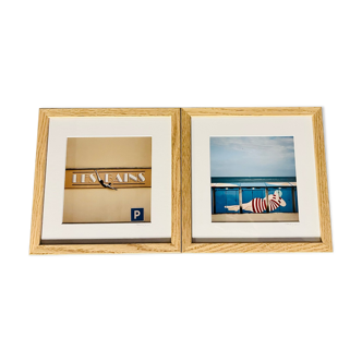 Set of two photographs (The baths and the bather)