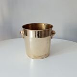 Champagne bucket in solid golden brass