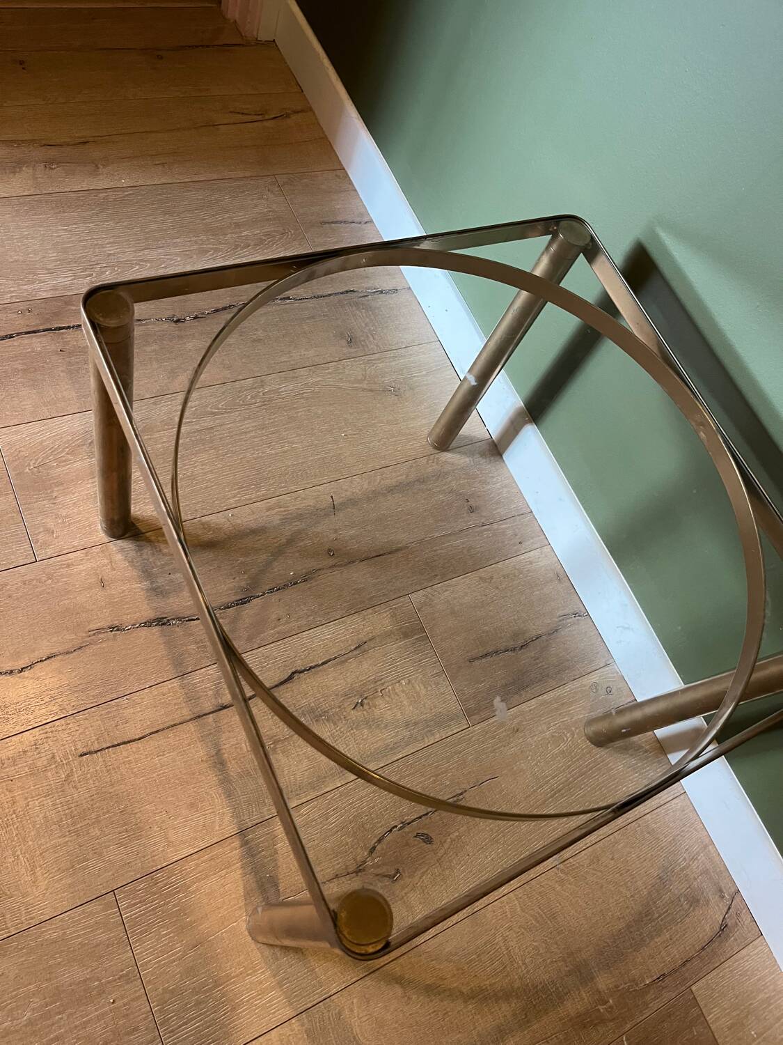 Vintage gold coffee table