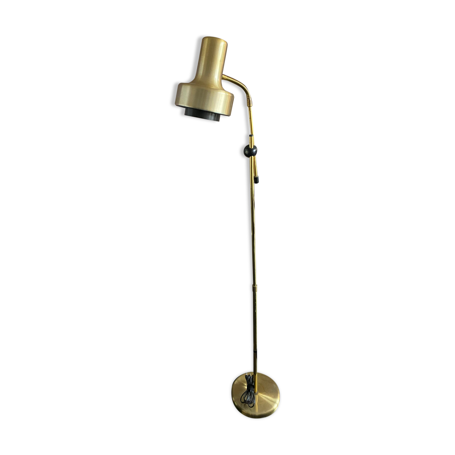 Scandinavian brass floor lamp