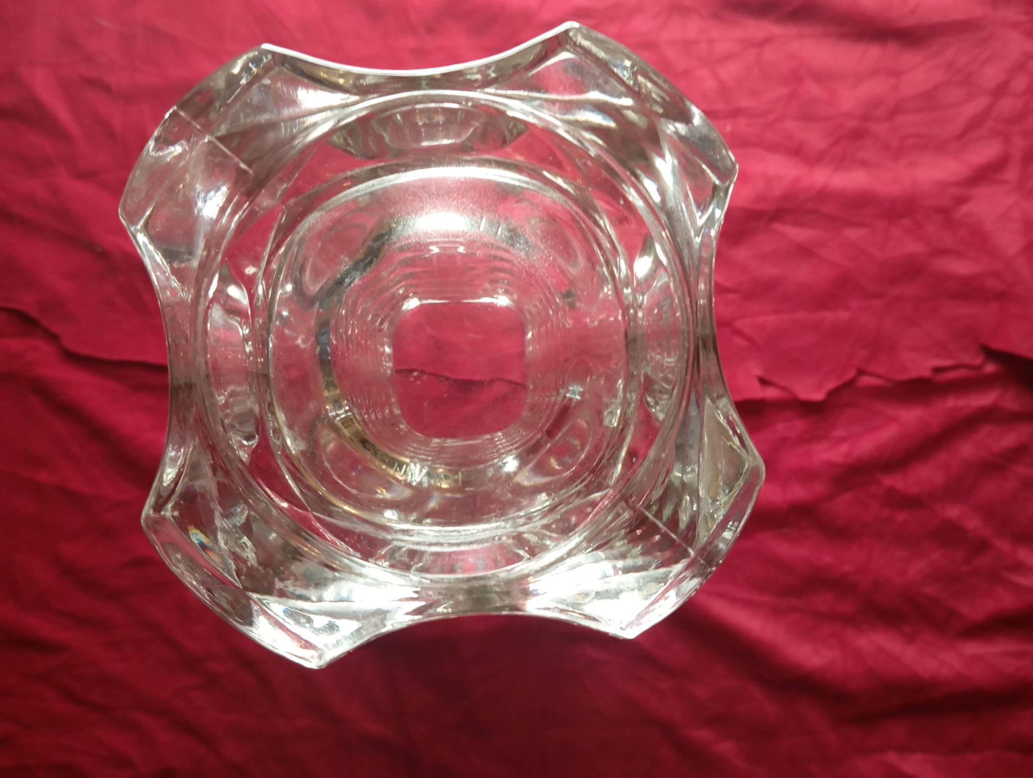 Vase en verre art deco vintage