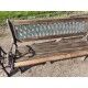 Banc + Fauteuil de Jardin Fonte et Bois