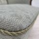 1960s, Danish armchair, light blue furniture fabric, beech wood.