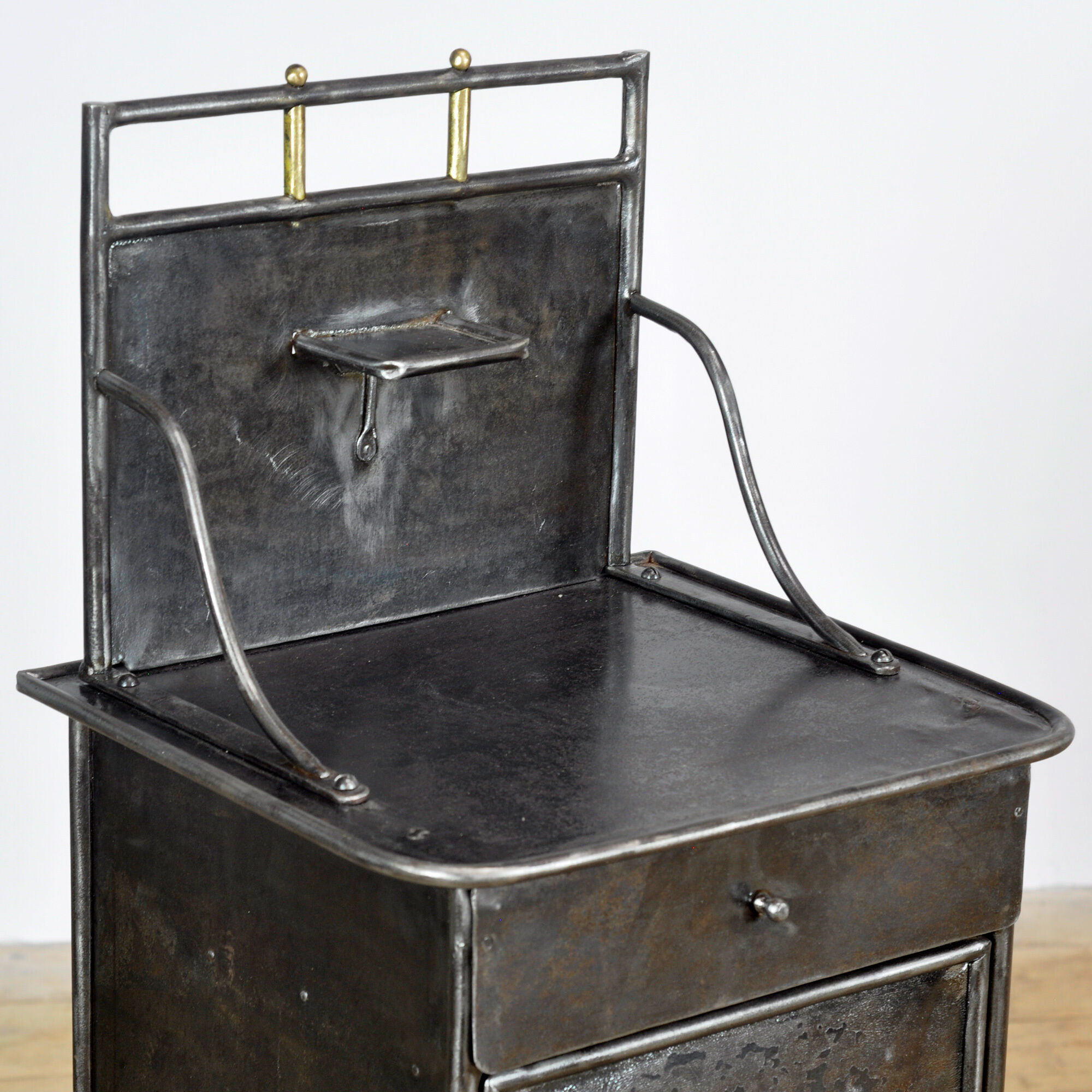 Iron bedside cabinet, 1910s