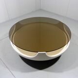 Round spce age coffee table 1960’s, Opal Möbel