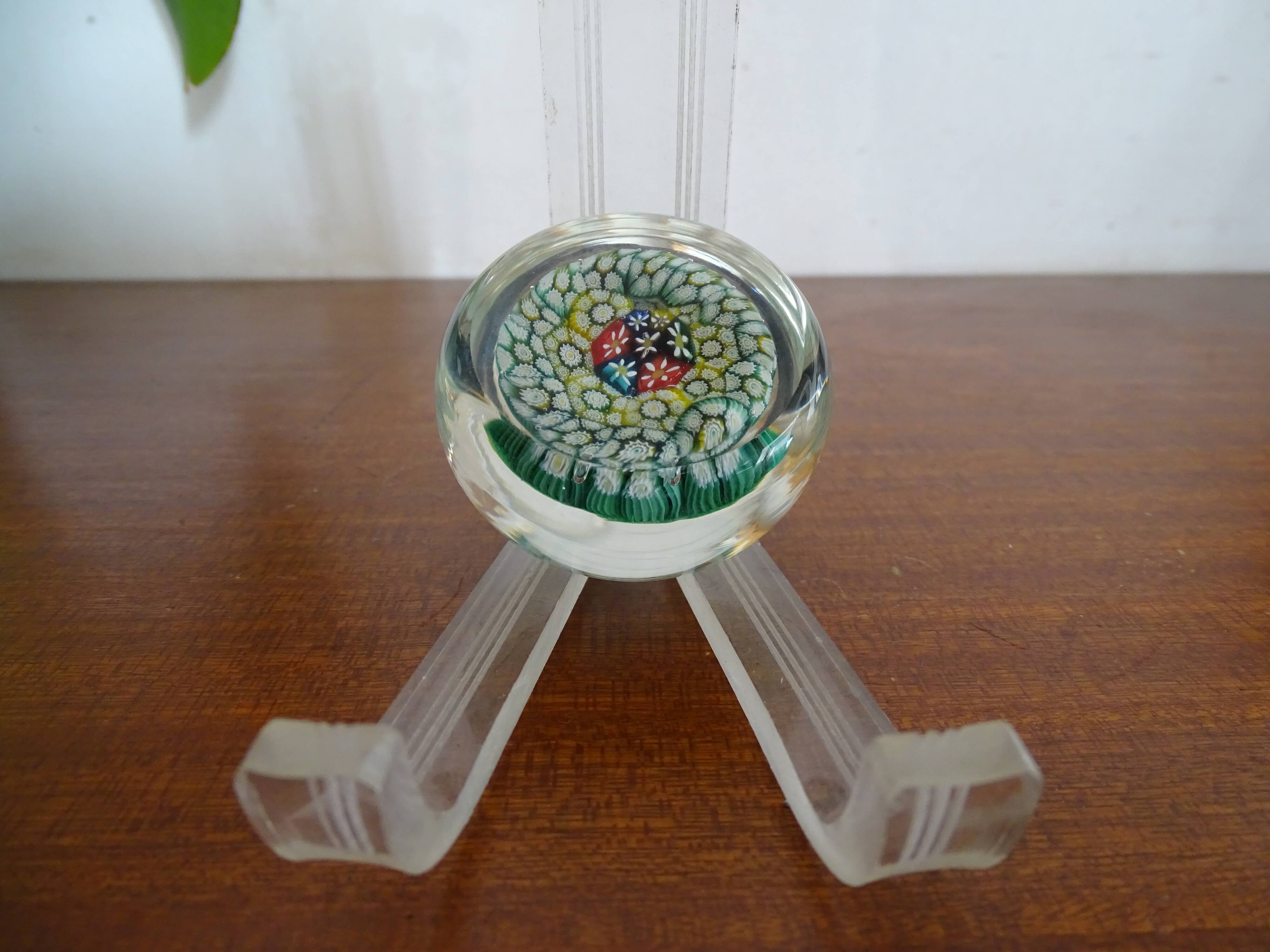 Murano paper press multicolored Millefiori flowers