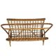 Scandinavian rattan magazine rack, Sweden, 1950