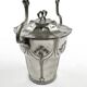 Art Nouveau tea caddy, silver-plated pewter, Orivit, Germany, early 20th century