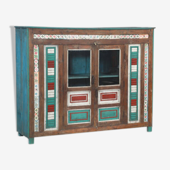 Sideboard cupboard patina old teak india 187x54x153cm