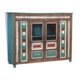 Sideboard cupboard patina old teak india 187x54x153cm