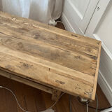 Antique coffee table in elm
