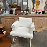 Fauteuil en cuir 80s