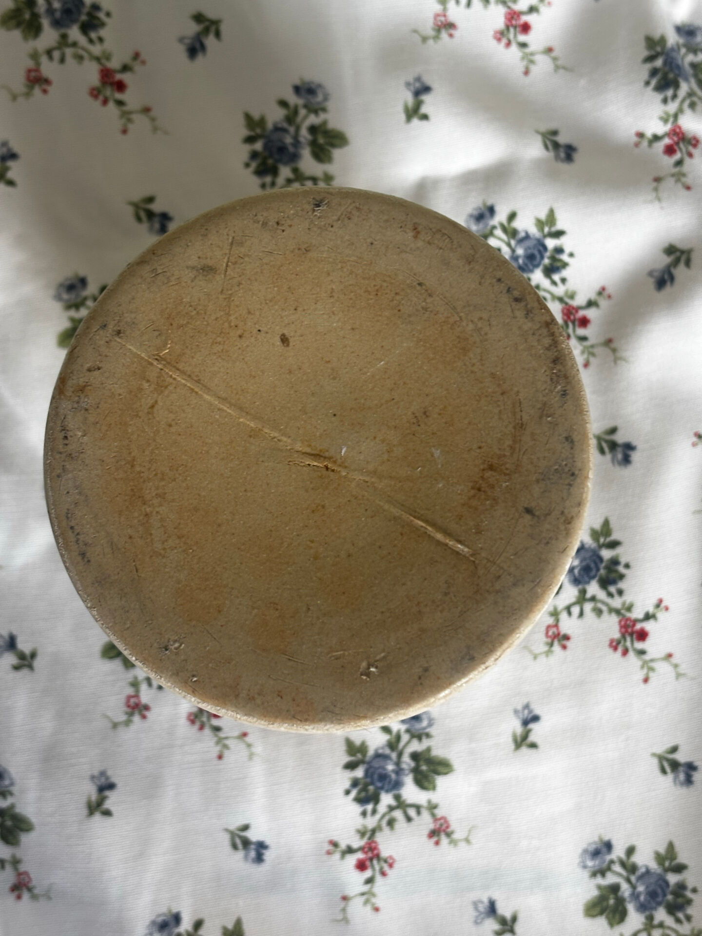 Vintage speckled stoneware pot