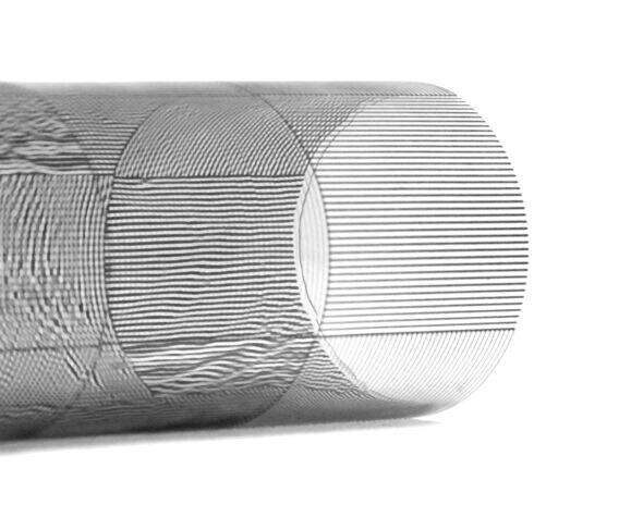 Vintage Vase • Kinetic Glass • Op Art • Sydney Cash • MoMA • 1995