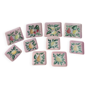 Ensemble de 10 assiettes