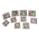 Set of 10 vintage enameled earthenware plates Renouveau Cagnes sur Mer