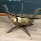 Rare 20thc french dining table by jacques duval brasseur, france c.1970