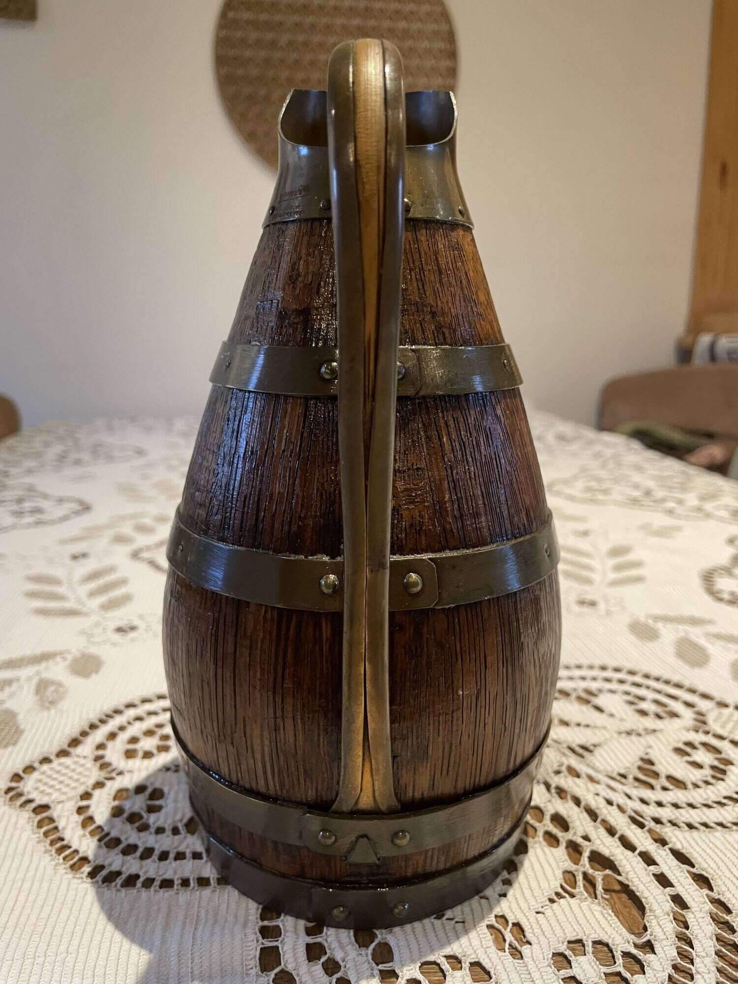 Antique pitcher signed Gérard Lafitte – Best Craftsman of France – restored