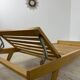 Ancienne banquette Daybed / lit réglable en bois design Holma vintage années 60