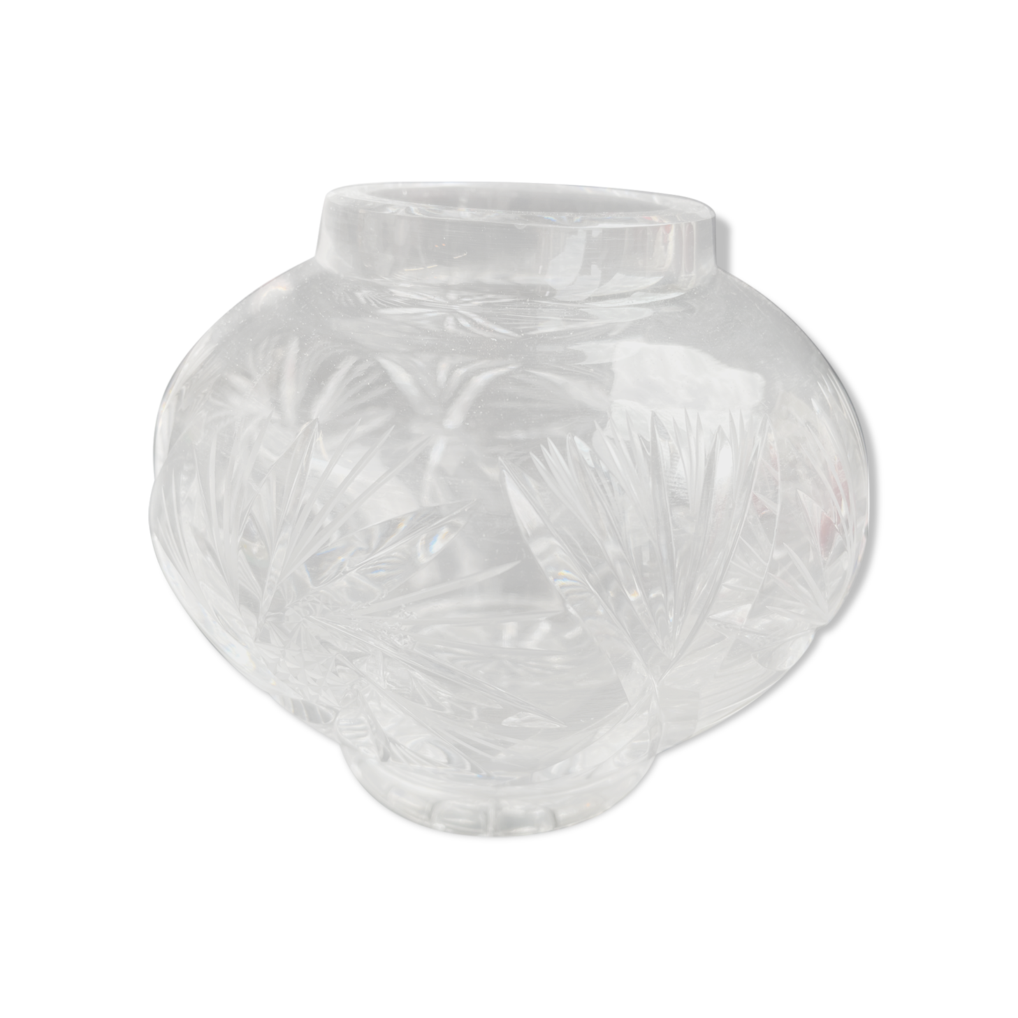 Ball Vase (1) - Cut Crystal