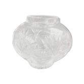 Vase boule cristal taillé