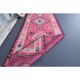 Vintage Turkish Oushak Handmade Wool Cotton Pink Runner Rug 81x337