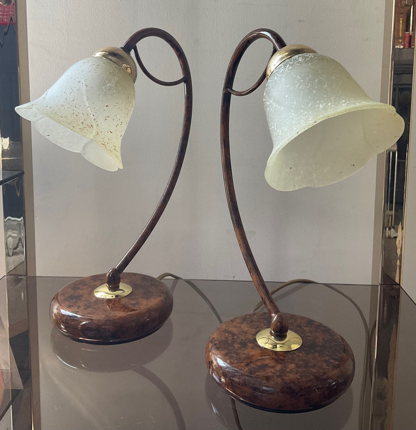 Pair of Italian lamps from the 70s-80s