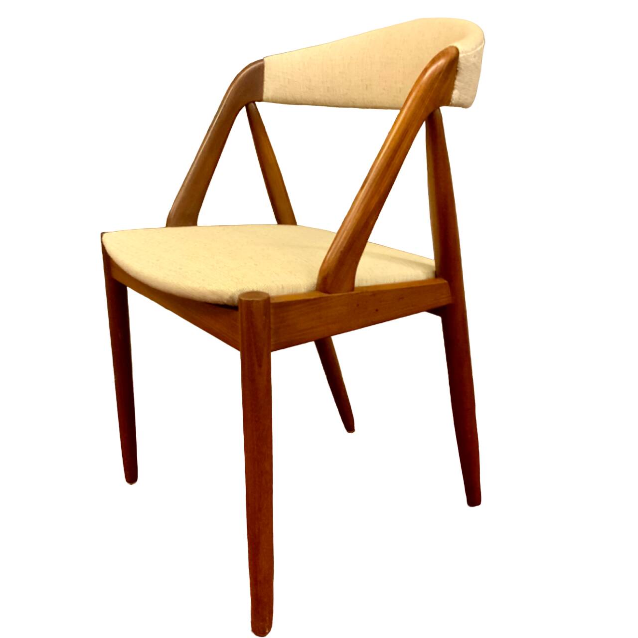 8 Scandinavian design chairs 1960s by Kai Kristiansen in solid teak "