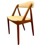 8 Scandinavian design chairs 1960s by Kai Kristiansen in solid teak "