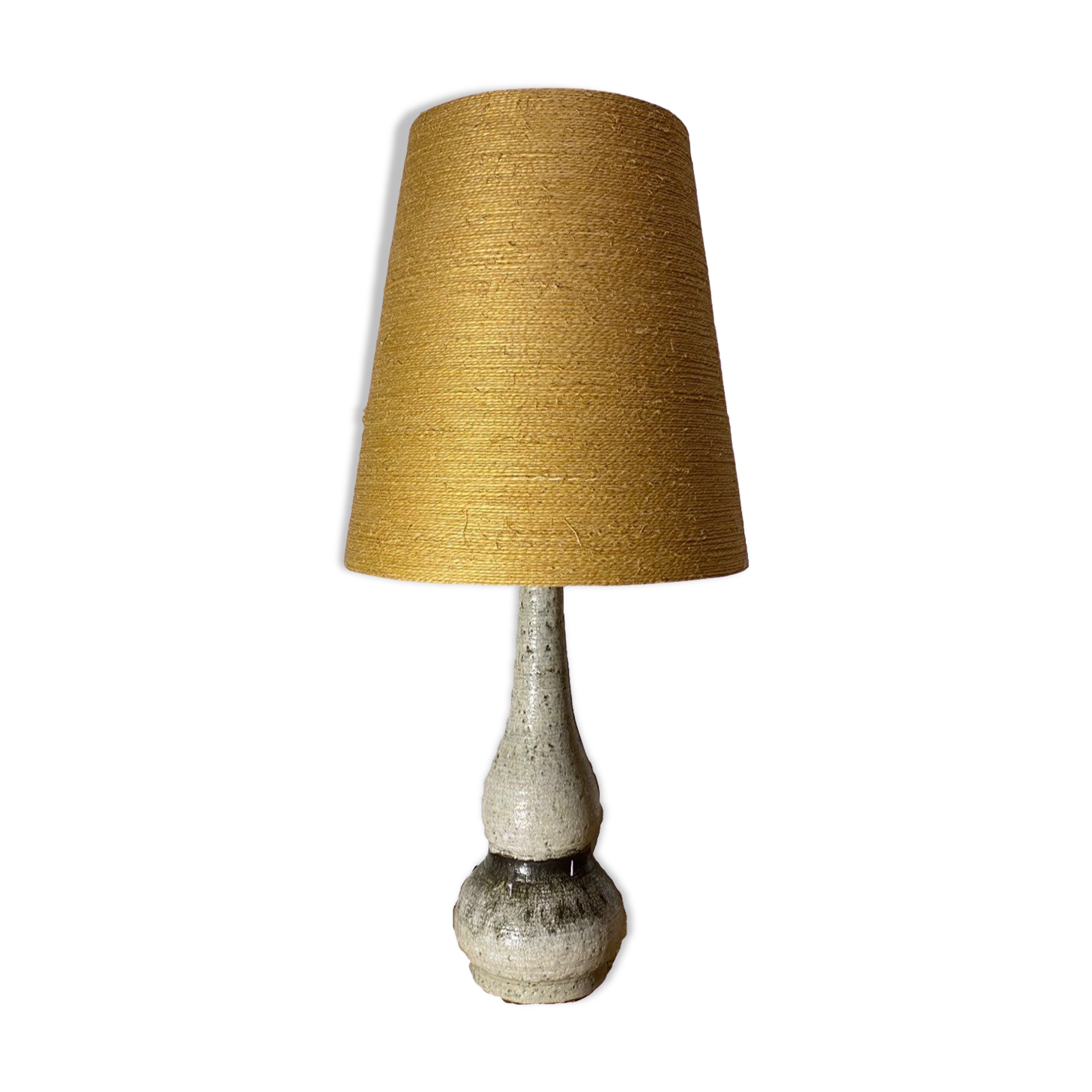 Super Rare Ceramic Table Lamp Made By Mid-Century Ceramics Bakery 'Kingo Stentøj' in Denmark 69cm