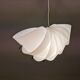 Danish conch, snail shell hanging lamp from the 80s, made of hard ABS plastic.