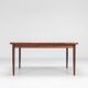 Niels Otto Moller large extendable dining table rosewood Denmark 1960