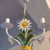 Lustre fer forgé fleurs