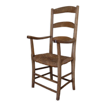 Straw armchair