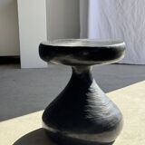 Pawn Black - Stool, side table, end table in solid mango wood.