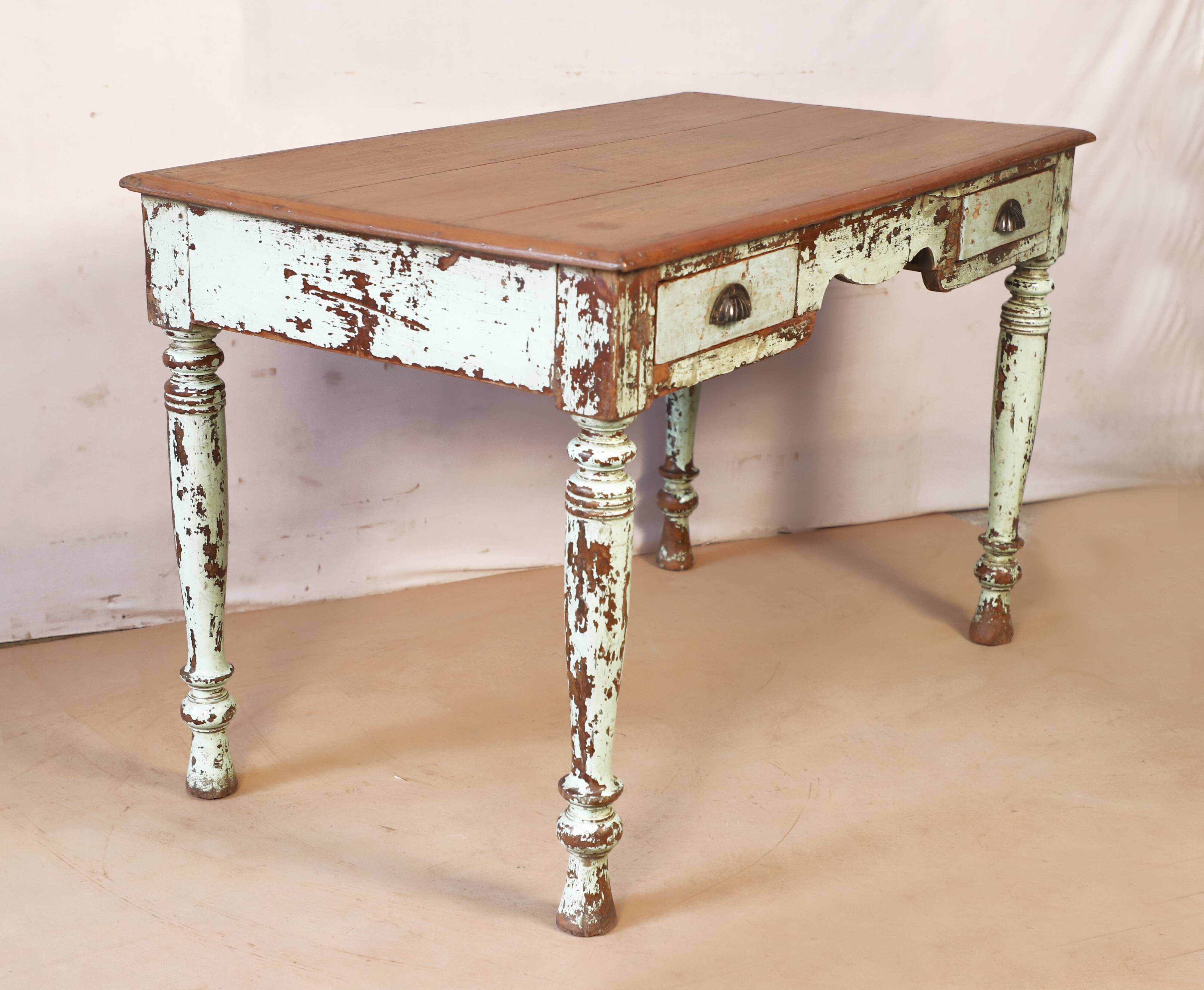 Old Burmese teak desk