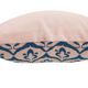Ottoman style ikat pink / blue duck cushion cover - 50 x 50