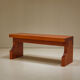 Banc brutaliste de Marc Dessauvage en bois de pin