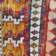 Moroccan handmade antique tribal rug 124x142 cm