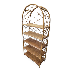 Étagère en Rotin des années