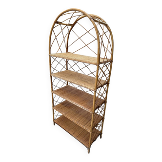 1960s Rattan Shelf France